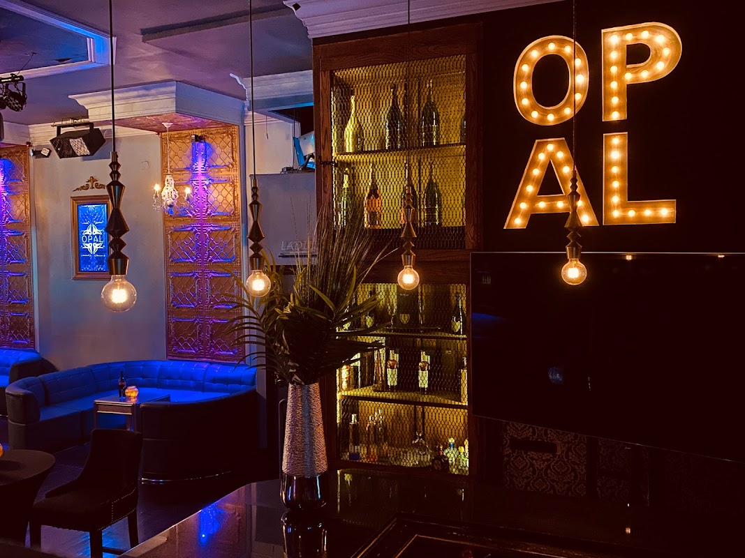 OPAL marquee sign & bar