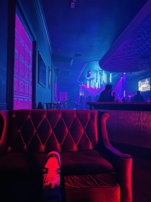 VIP area with DJ booth